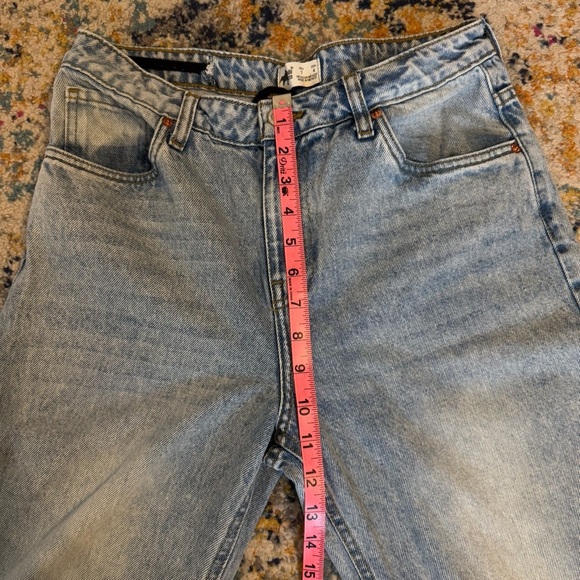 Cuidado Con El Perro Women’s Light Wash Straight Denim Jeans 100% Cotton Size 4 - Picture 13 of 15